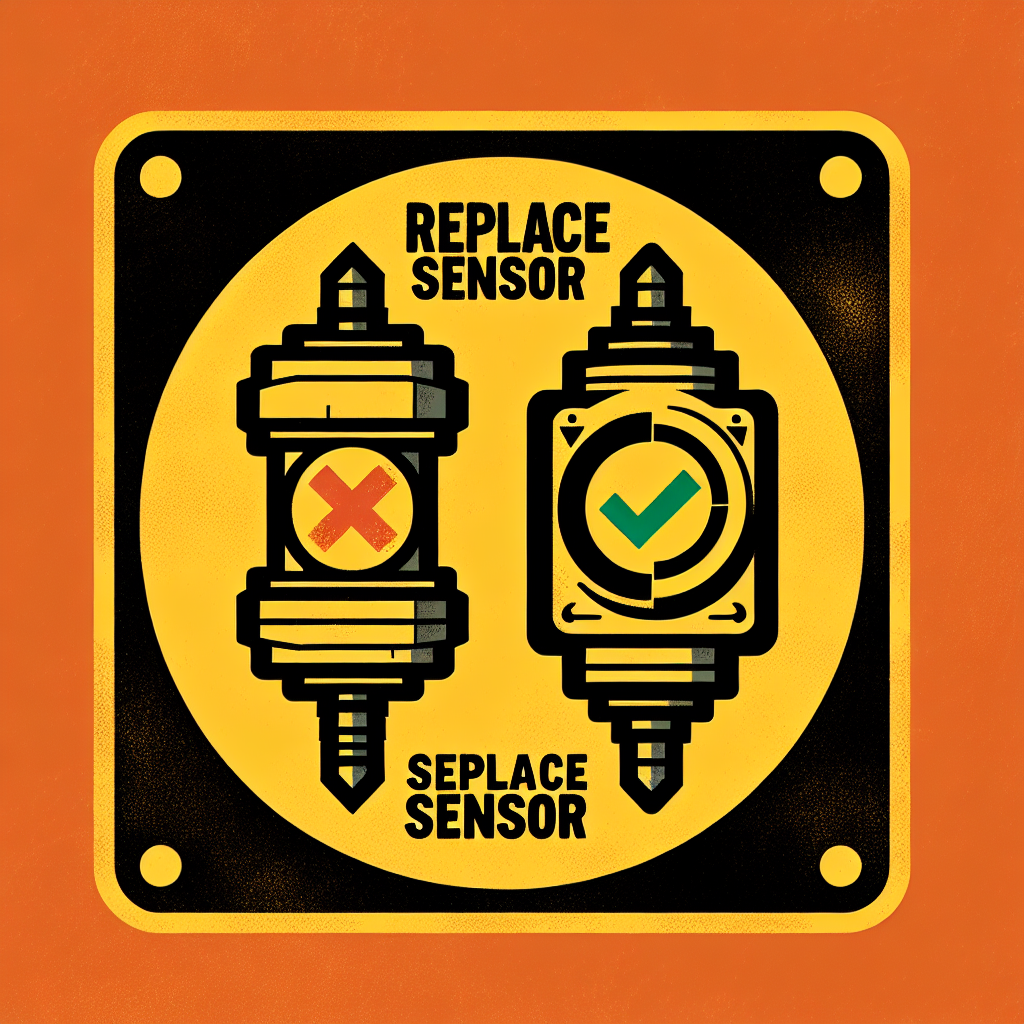 A split-screen showing a cracked sensor housing and a metal-shavings-covered magnetic tip.